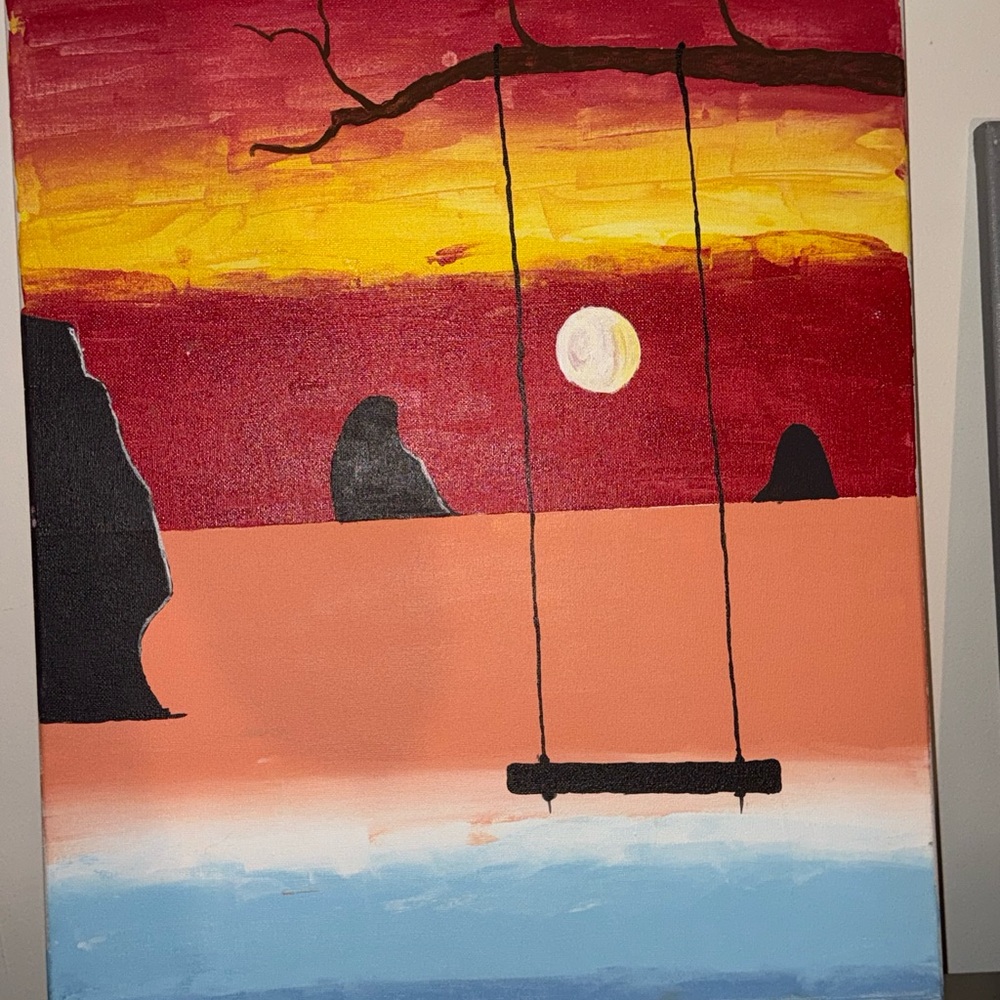 Sunset Swing Canvas Art